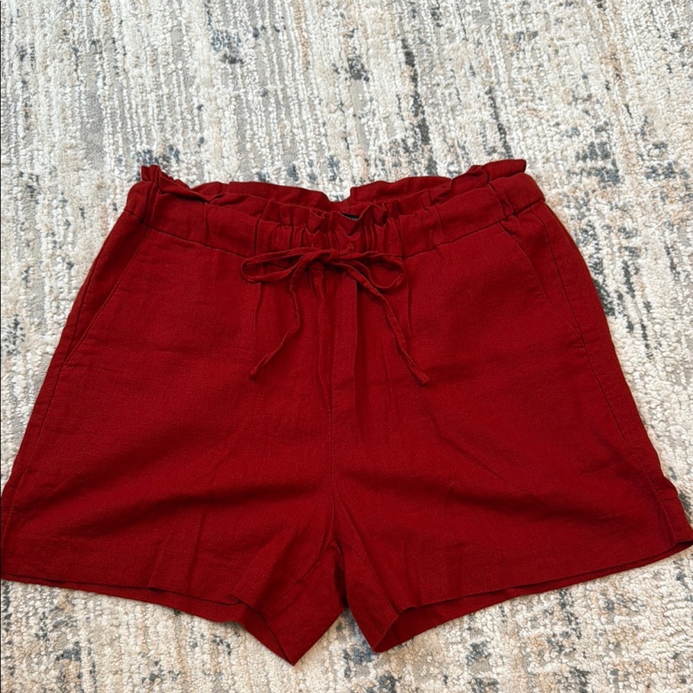 Banana Republic Women's Red Drawstring Shorts!